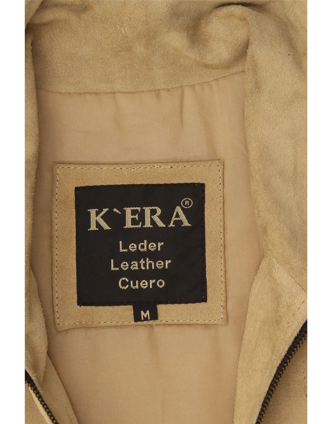 Vintage Herren Wildlederweste UK 38 Mittelbeiges Leder