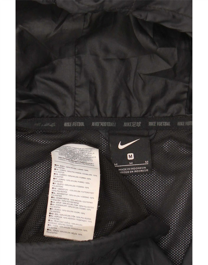 Nike Herren-Regenjacke mit Kapuze, UK 38, mittelschwarzes Nylon