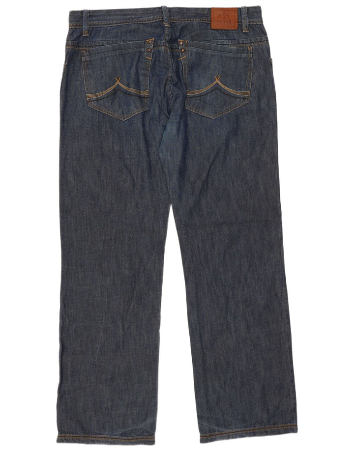 Datch Herren Straight Jeans W38 L33 Blaue Baumwolle