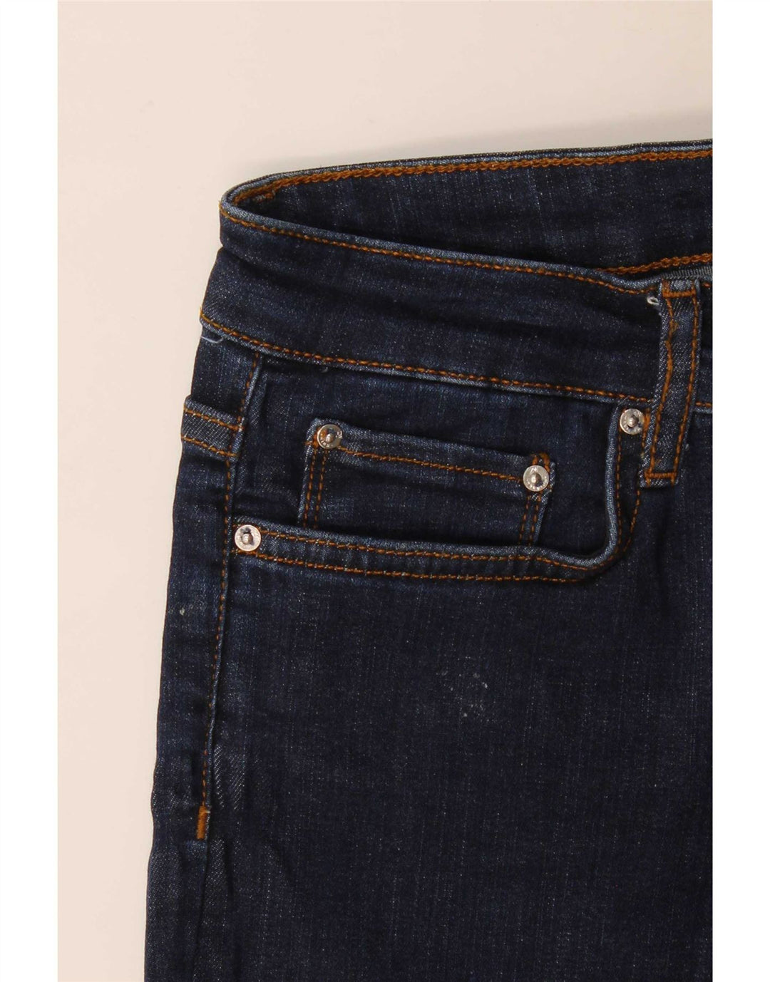 Zara Damen Schlagjeans EU 38 Small W28 L34 Marineblau