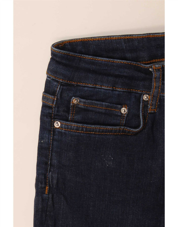 Zara Damen Schlagjeans EU 38 Small W28 L34 Marineblau