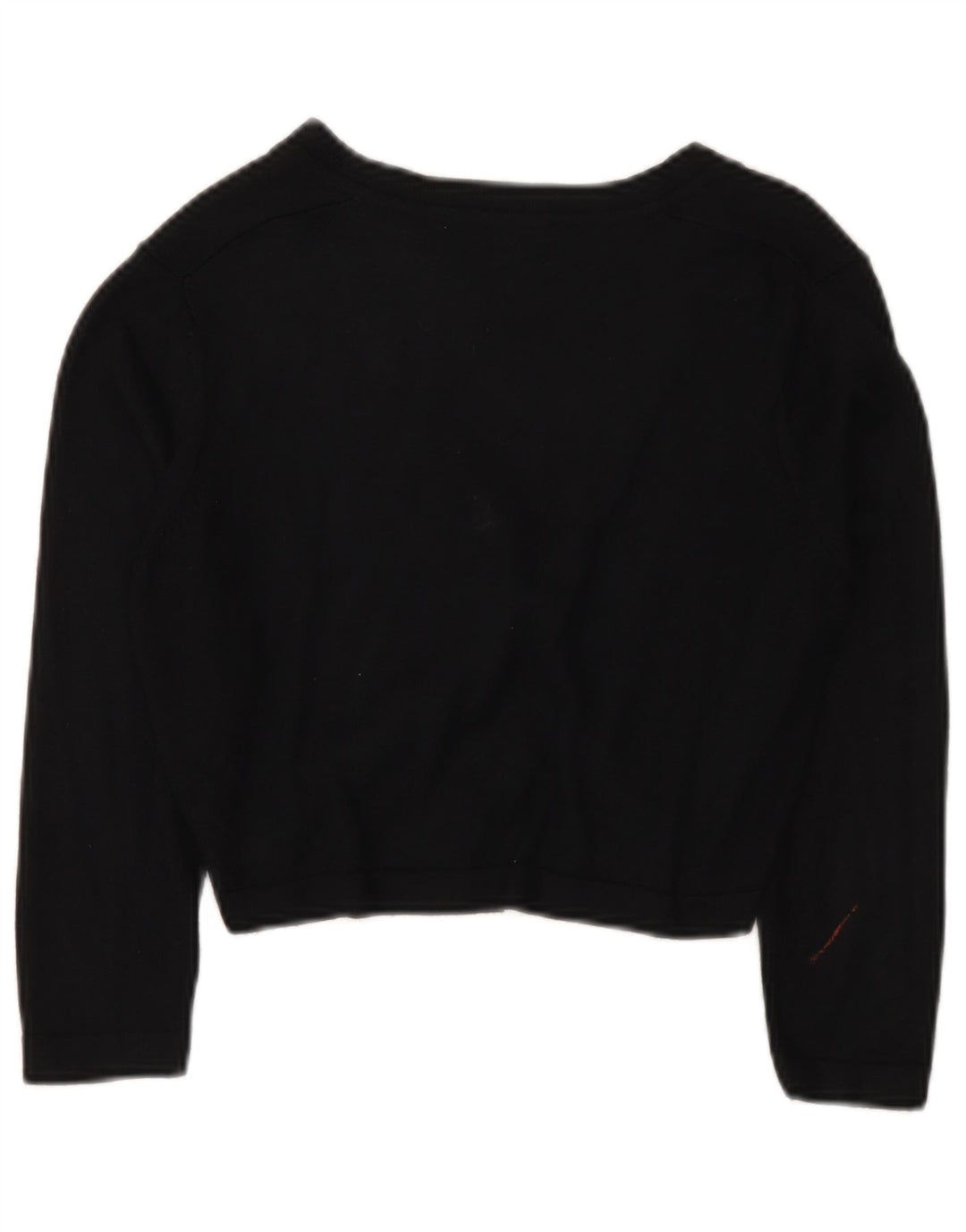 Marks & Spencer Damen Crop Cardigan Pullover UK 12 Mittelschwarze Viskose