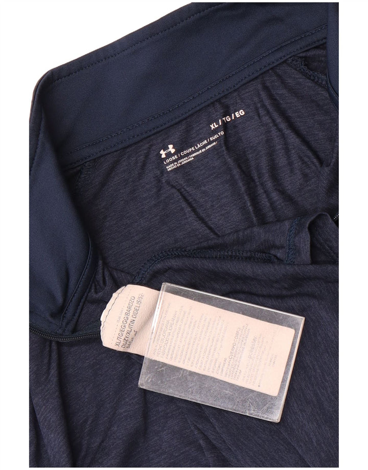 Under Armour Damen-Pullover-Trainingsanzugoberteil mit Reißverschluss, UK 18, XL, Marineblau