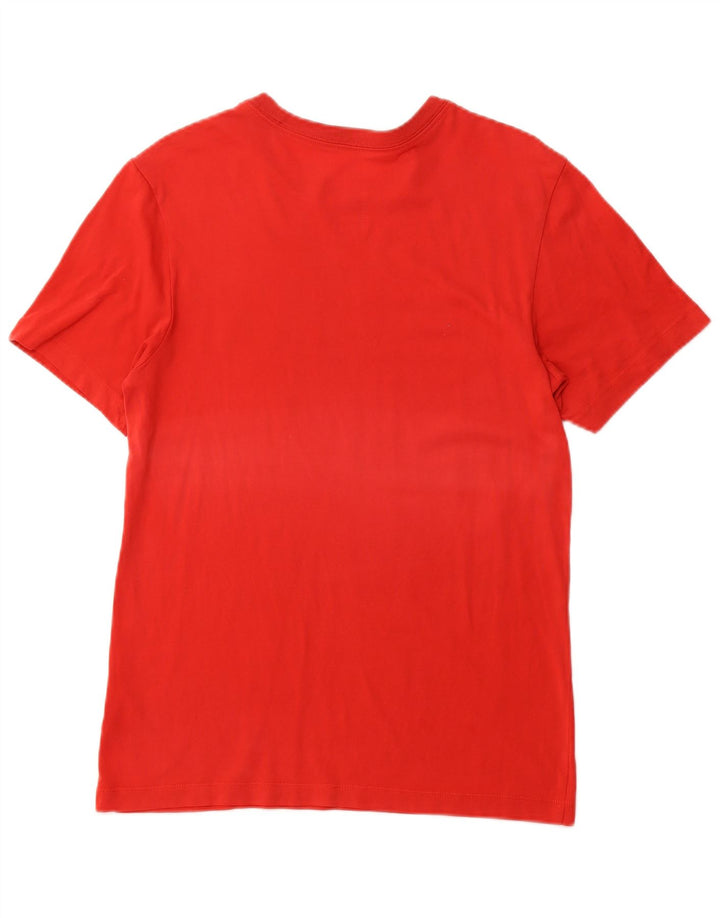 NIKE Herren Dri Fit Graphic T-Shirt Top Small Rot Baumwolle