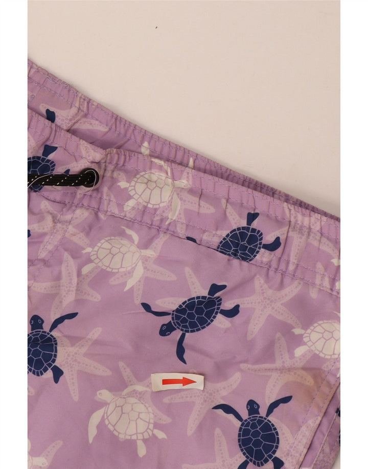 Jack & Jones Herren Badeshorts mit Grafik, Größe S, Lila, Polyester