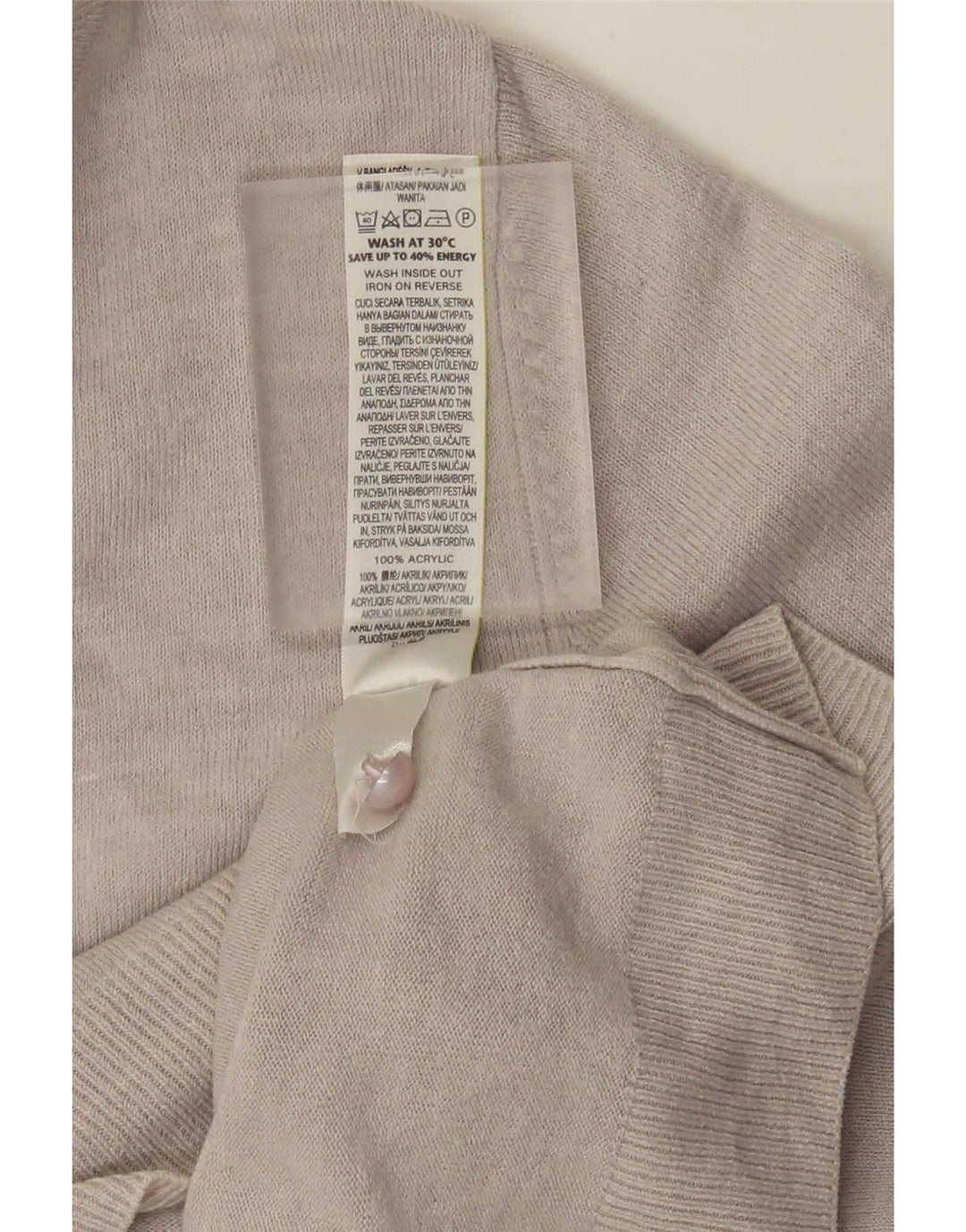 Marks & Spencer Damen-Cardigan-Pullover UK 14 Large Grau Acryl