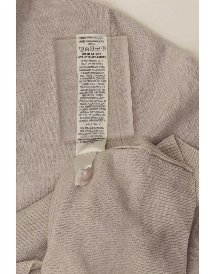 Marks & Spencer Damen-Cardigan-Pullover UK 14 Large Grau Acryl