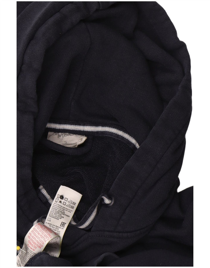 Marks & Spencer Herren-Kapuzenpullover, Größe S, marineblaue Baumwolle