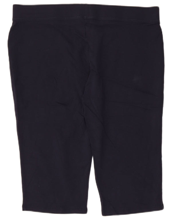 Marks & Spencer Damen Capri-Leggings UK 18 XL Marineblau Baumwolle