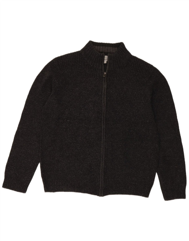 Marks & Spencer Herren-Cardigan mit normaler Passform, großes graues Acryl