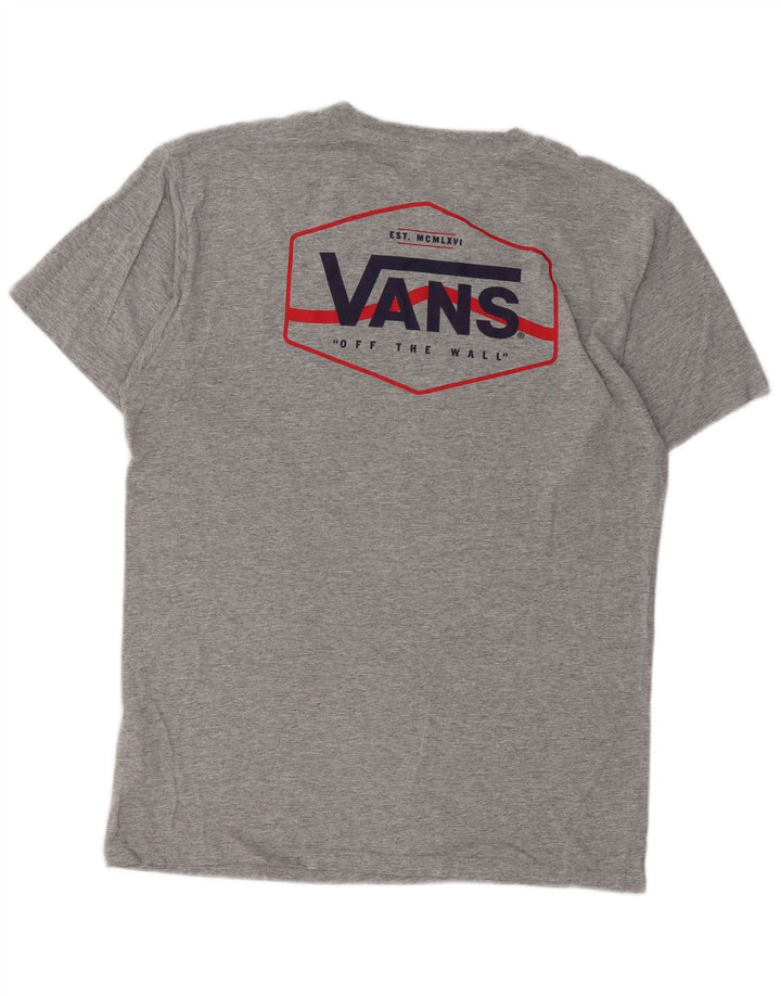 Vans Herren-T-Shirt mit klassischer Passform, mittelgrau gefleckte Baumwolle
