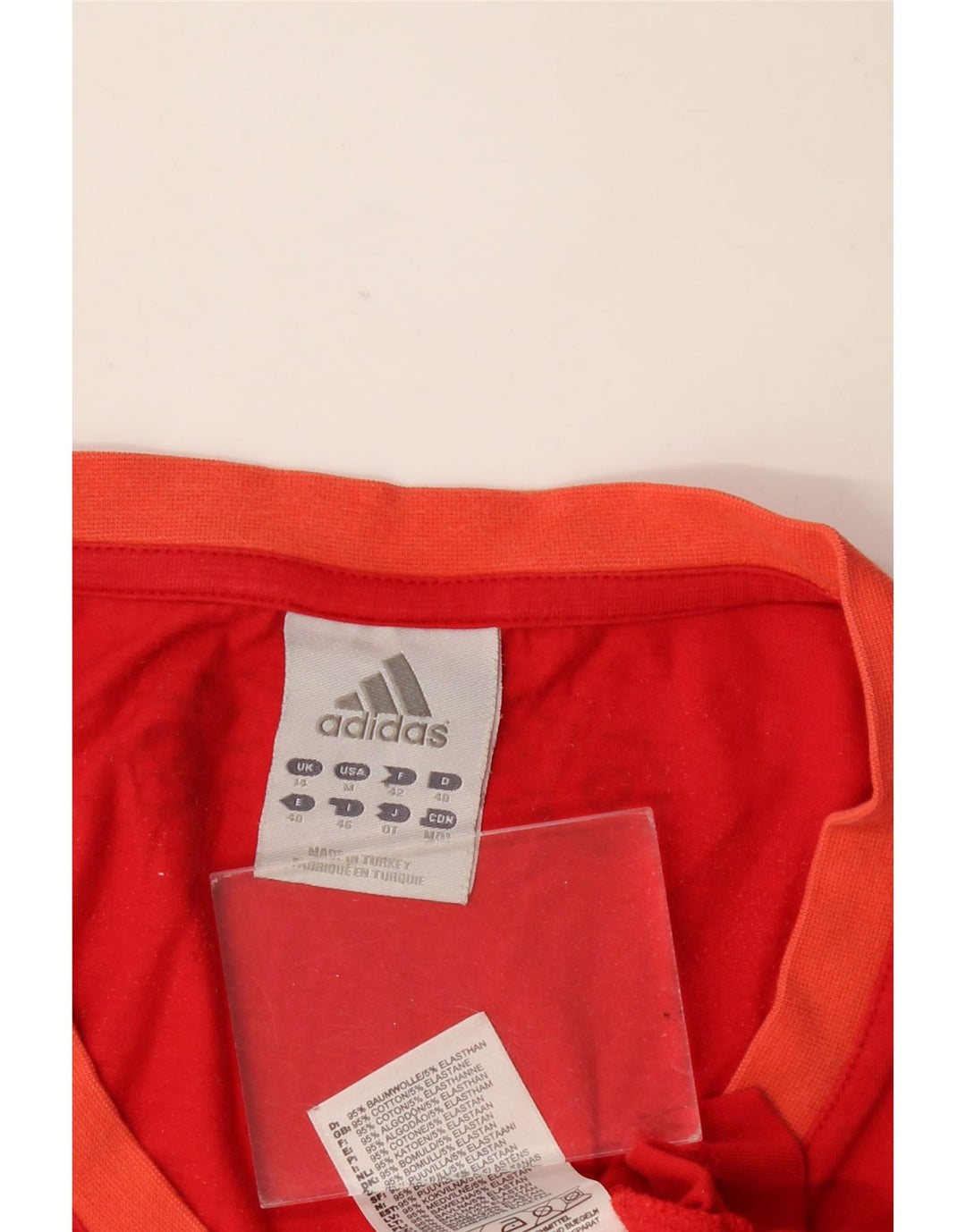 Adidas Damen Graphic Vest Top UK 14 Mittelrote Baumwolle