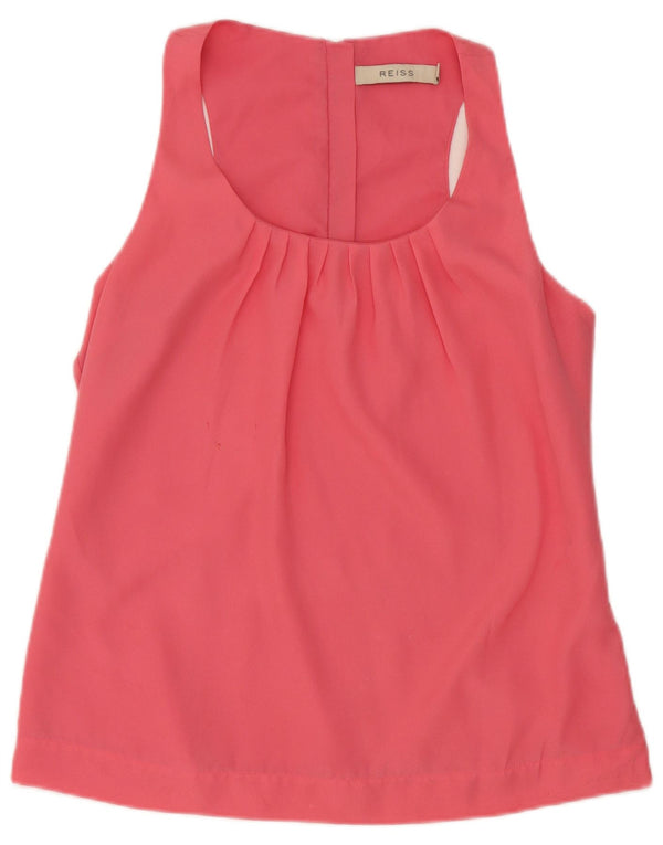 Reiss Womens Regular Vest Top UK 10 Small Rosa Polyester