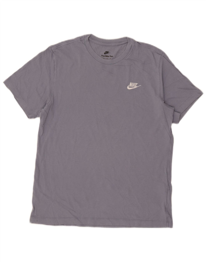 Nike Herren-T-Shirt aus mittelblauer Baumwolle