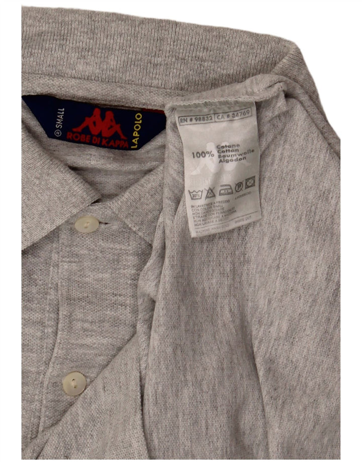 KAPPA Herren Poloshirt Small Grau Baumwolle