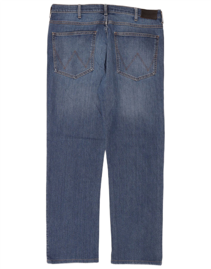Wrangler Herren Arizona Straight Jeans W36 L30 Blaue Baumwolle
