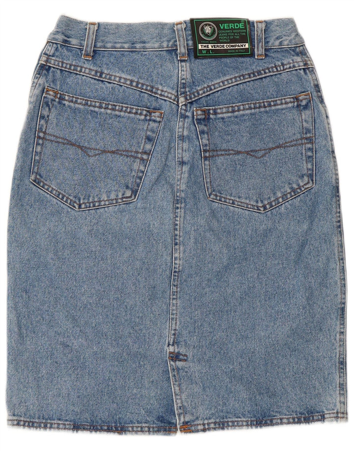 Verde Damen Jeansrock W27 Small Blau