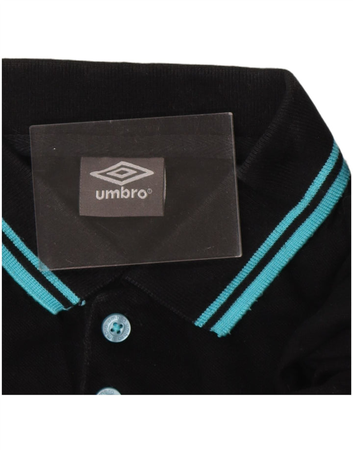 UMBRO Herren-Poloshirt, mittelschwarz, Baumwolle
