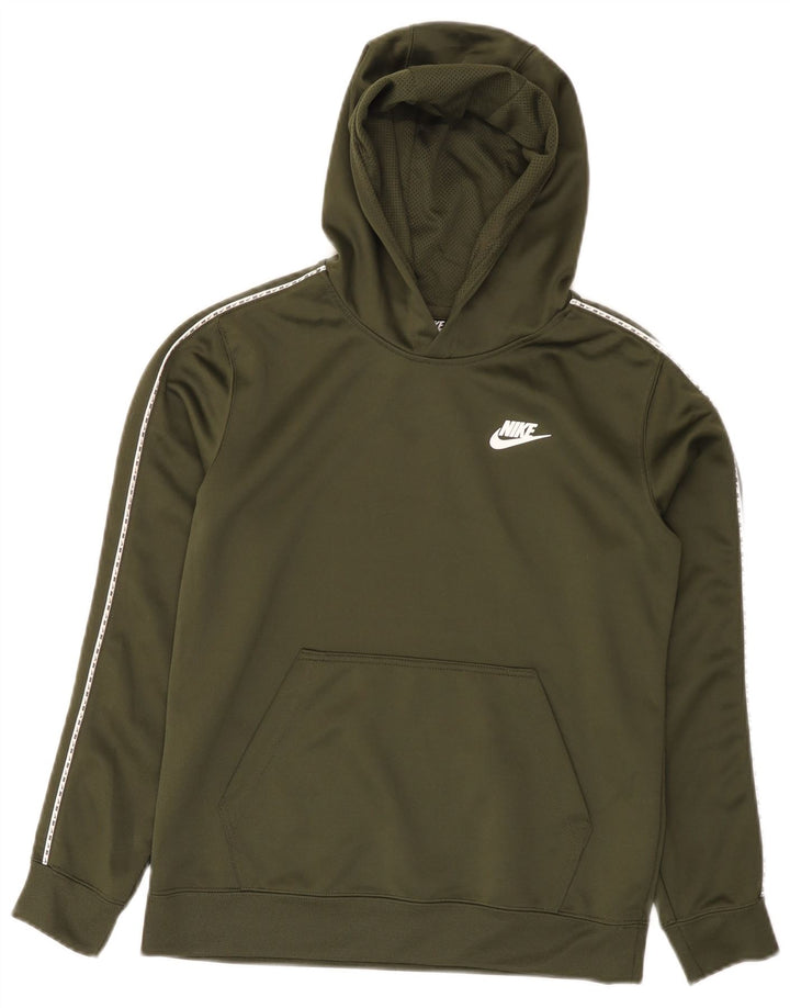 Nike Kapuzenpullover für Jungen, 12–13 Jahre, groß, Khaki, Polyester