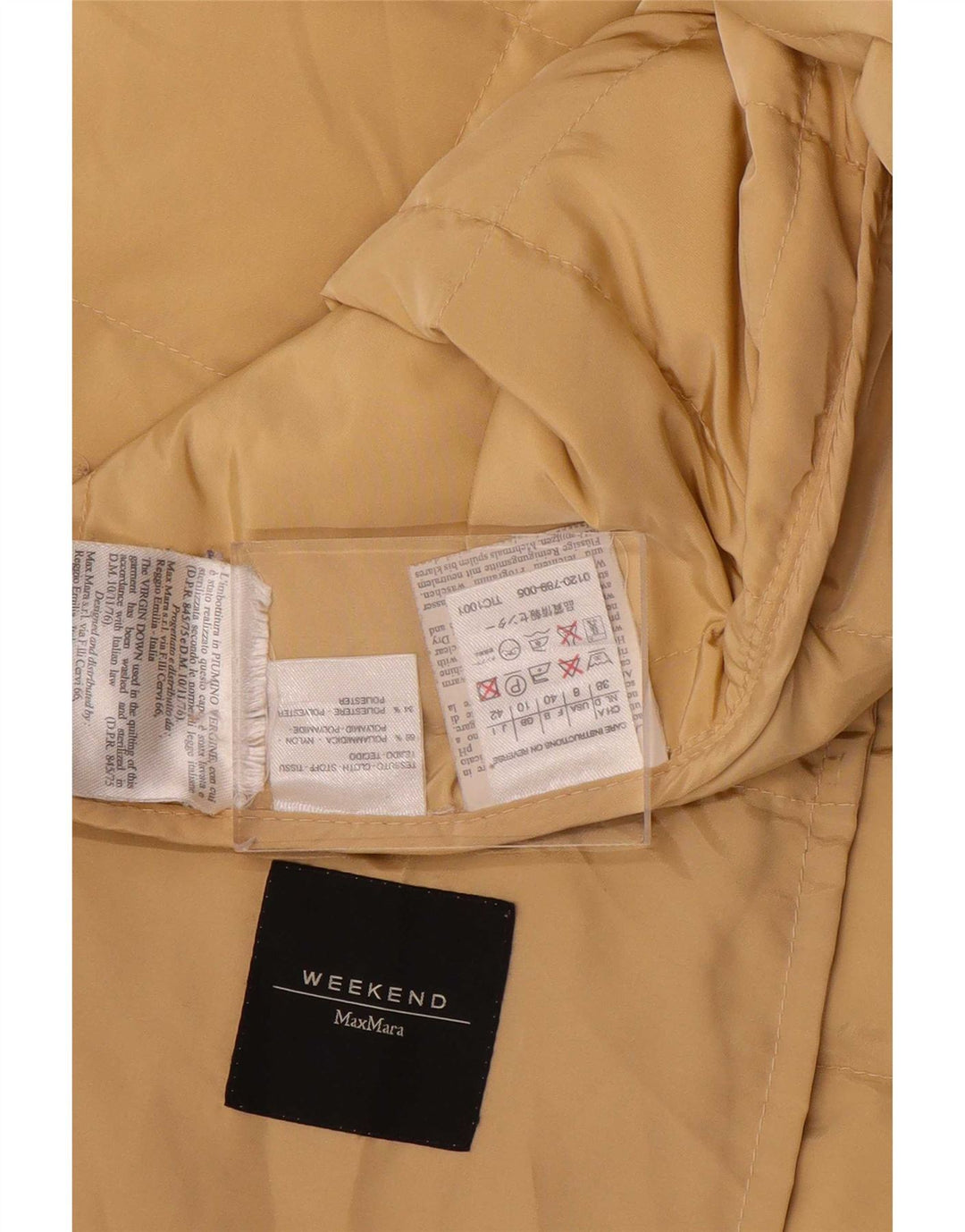 Max Mara Womens Weekend Übergroße wattierte Jacke UK 10 Small Gelb