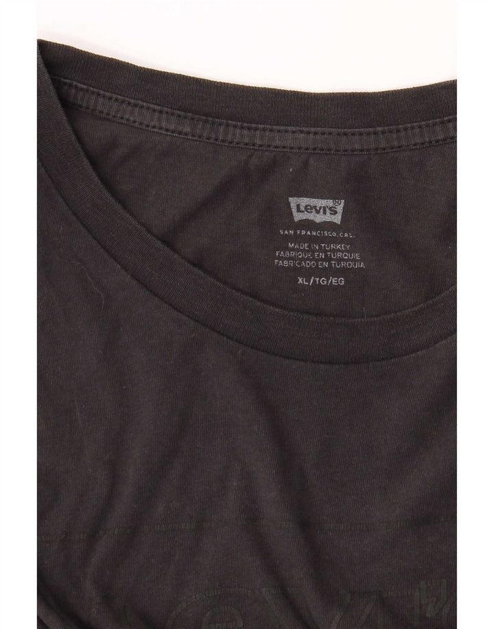Levi's Herren T-Shirt mit Grafik, XL, Schwarz