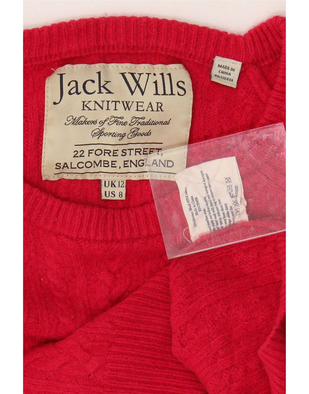 JACK WILLS Damen Pullover mit bauchfreiem U-Boot-Ausschnitt, Gr. 12, Mittelrosa