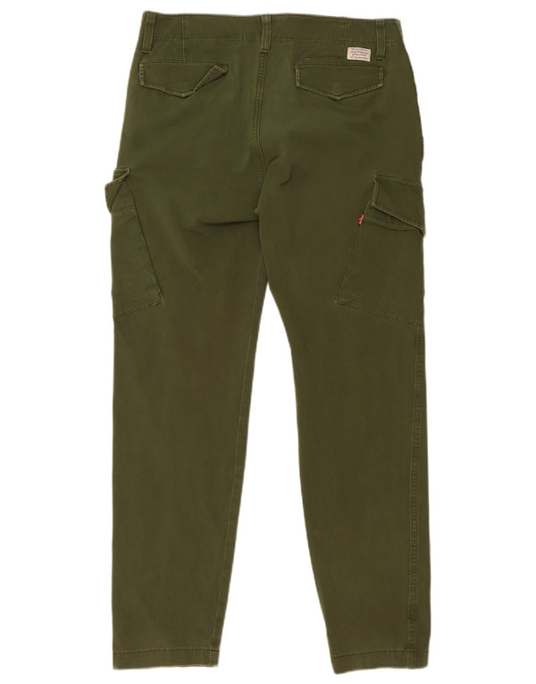 Levi's Slim Cargo-Hose für Herren, W31, L30, grüne Baumwolle
