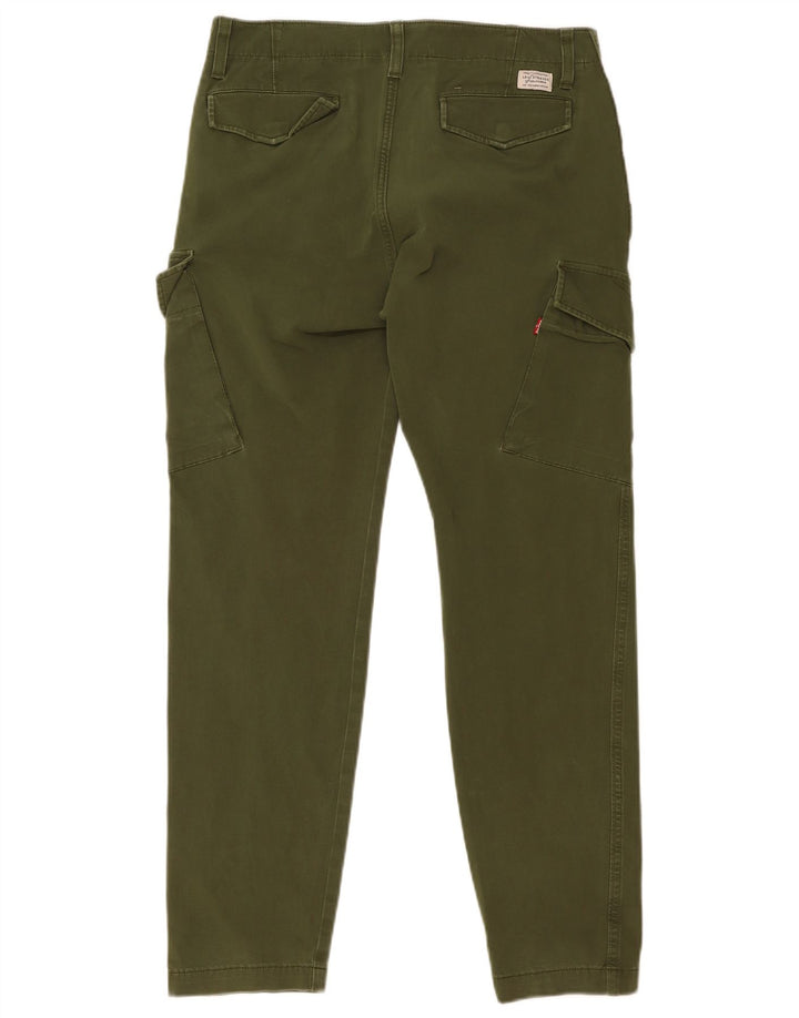 Levi's Slim Cargo-Hose für Herren, W31, L30, grüne Baumwolle