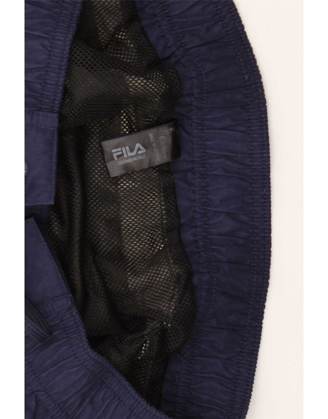 Fila Herren-Badeshorts mit Grafik, Größe S, Grau, Farbblock-Polyester