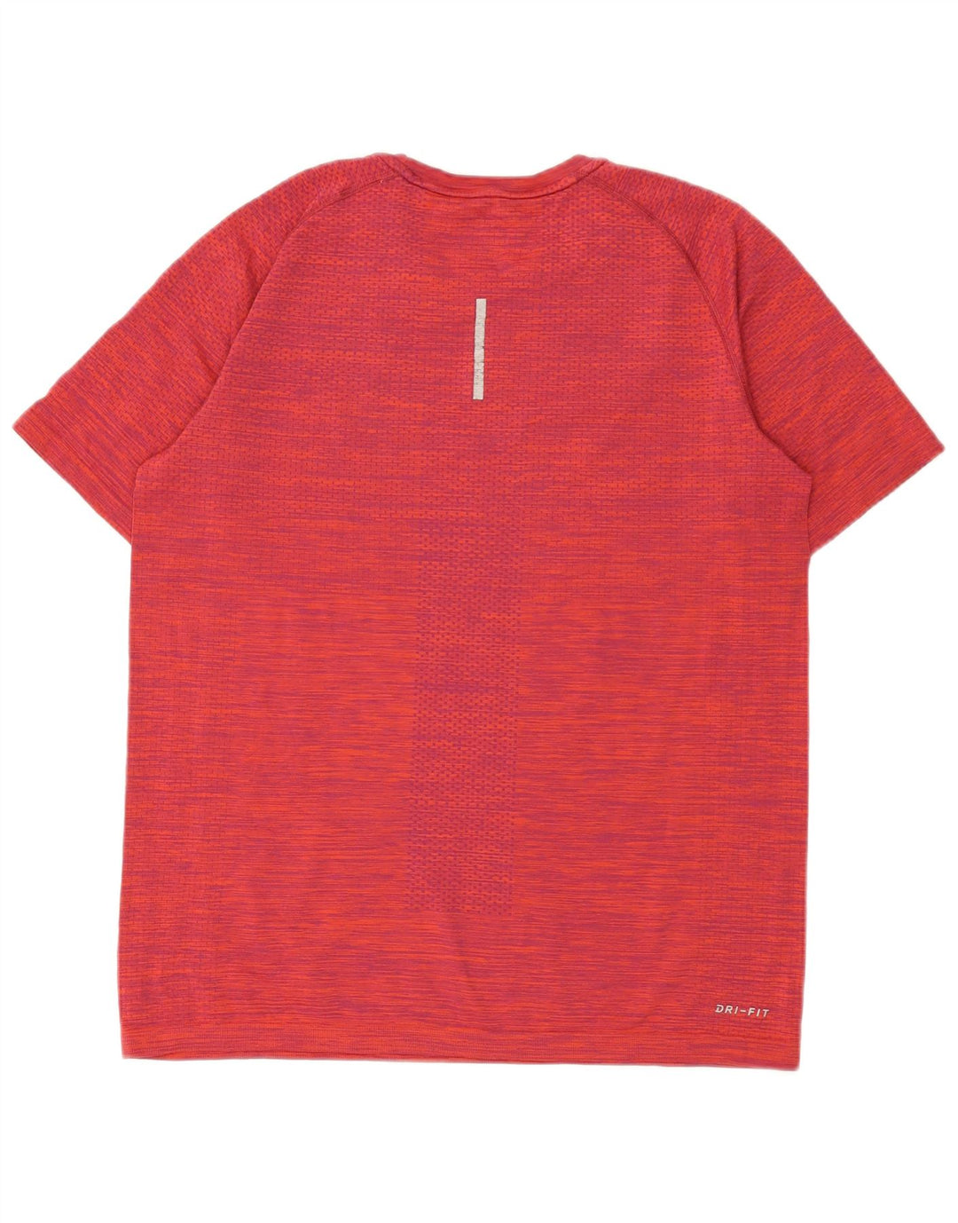 Nike Herren Dri Fit T-Shirt-Oberteil, großes rotes Nylon