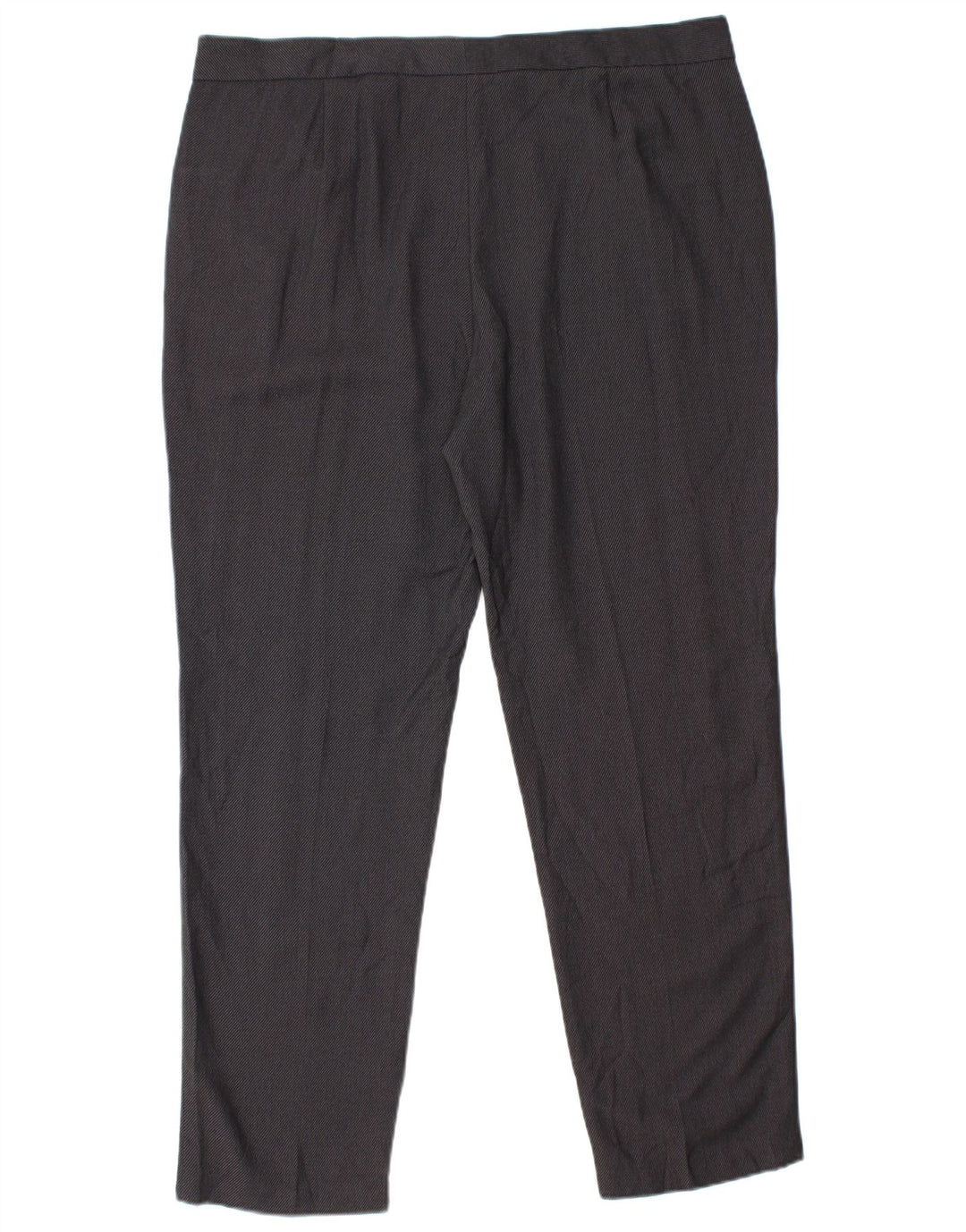 Marks & Spencer Damen Slim Anzughose UK 18 XL W40 L30 Grau Polyester
