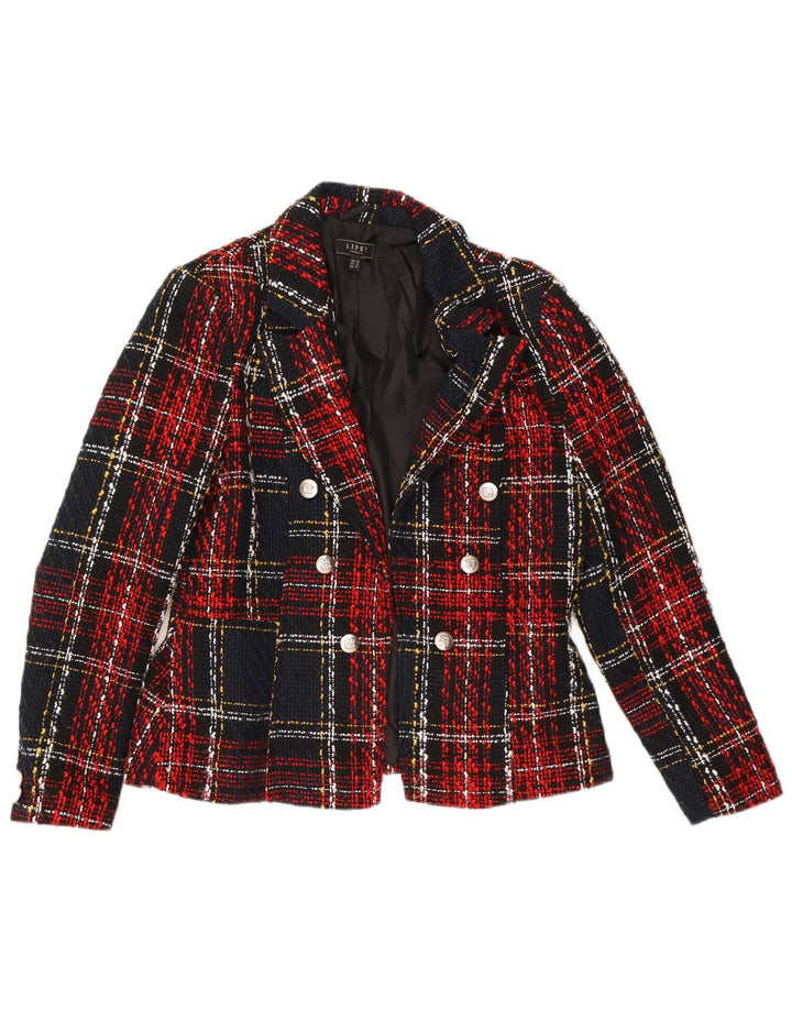 Lipsy Damen-Blazer-Jacke, UK 16, groß, rot kariert, Polyester