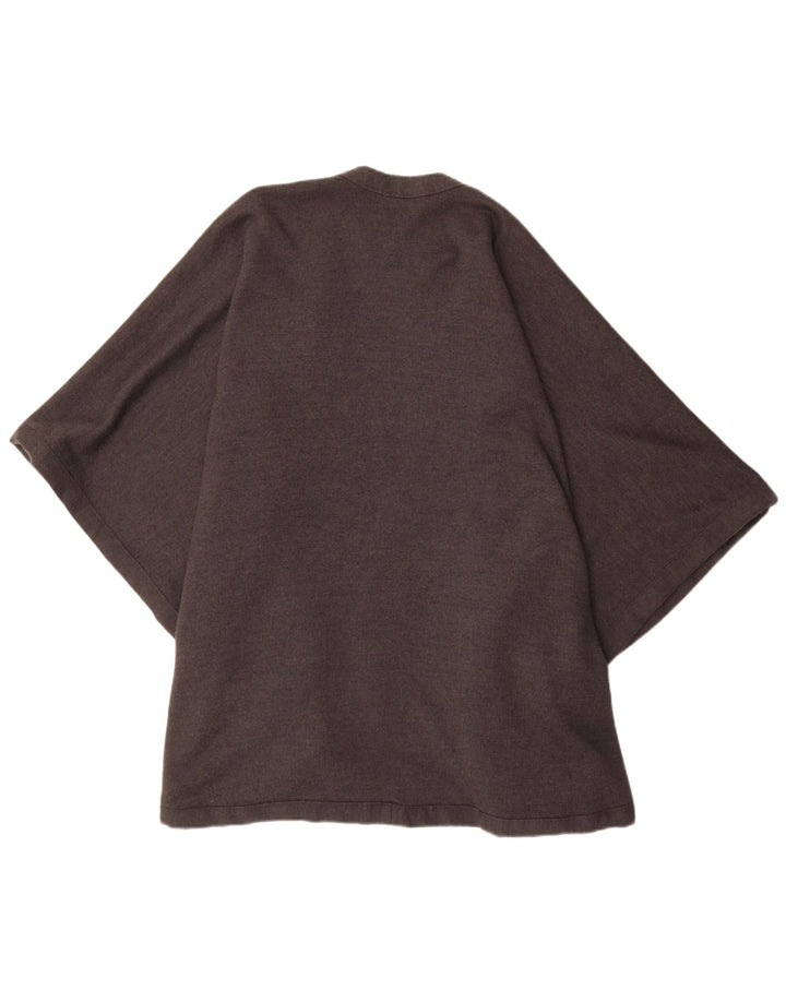 CELLINI Damen Poncho-Cardigan-Pullover, Einheitsgröße, Grau, Farbblock