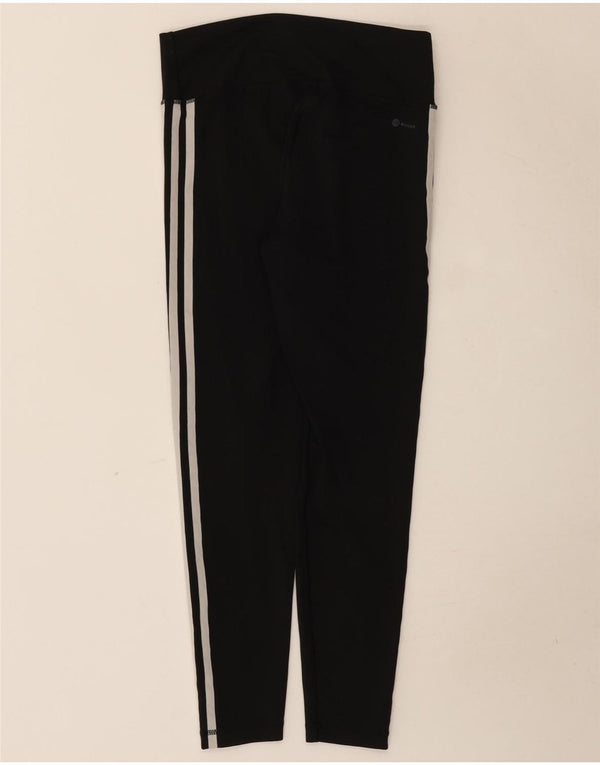 Adidas Damen Aeroready Leggings UK 12/14 Medium Schwarz
