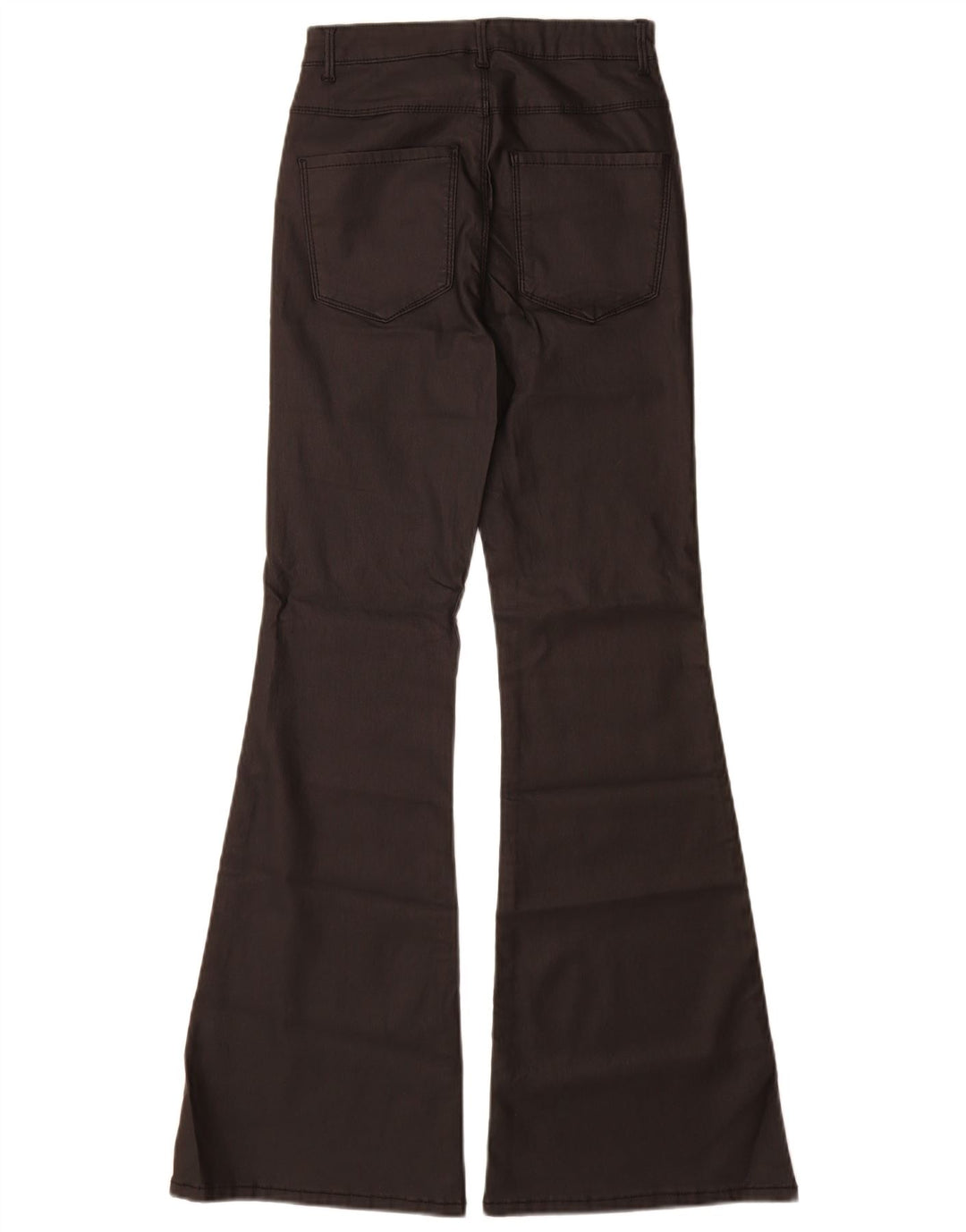 Only Damen-Flare-Freizeithose, Größe S, W26, L30, schwarze Viskose