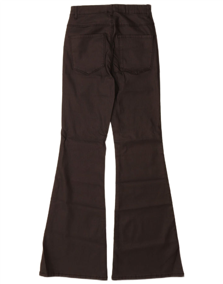 Only Damen-Flare-Freizeithose, Größe S, W26, L30, schwarze Viskose