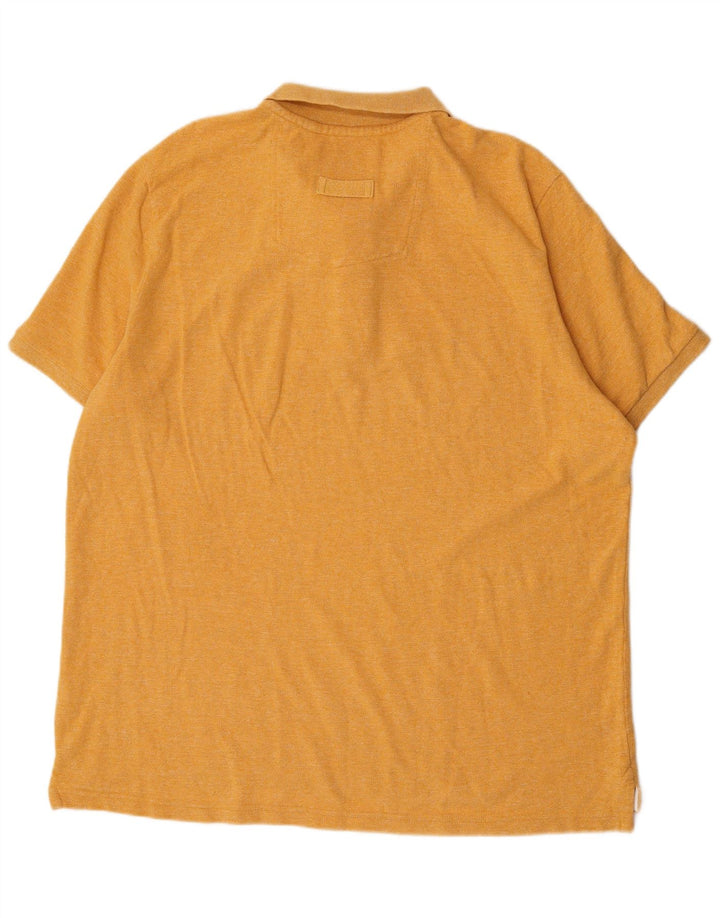 Fat Face Herren Poloshirt 3XL Gelb Baumwolle