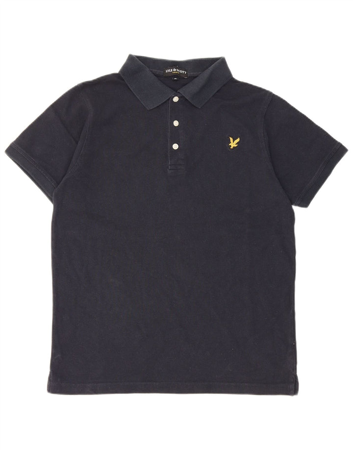 Lyle & Scott Herren-Poloshirt, mittelgroß, marineblau, Baumwolle