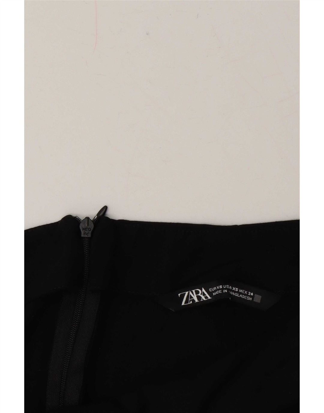 Zara Damen Midirock XS W24 Schwarz