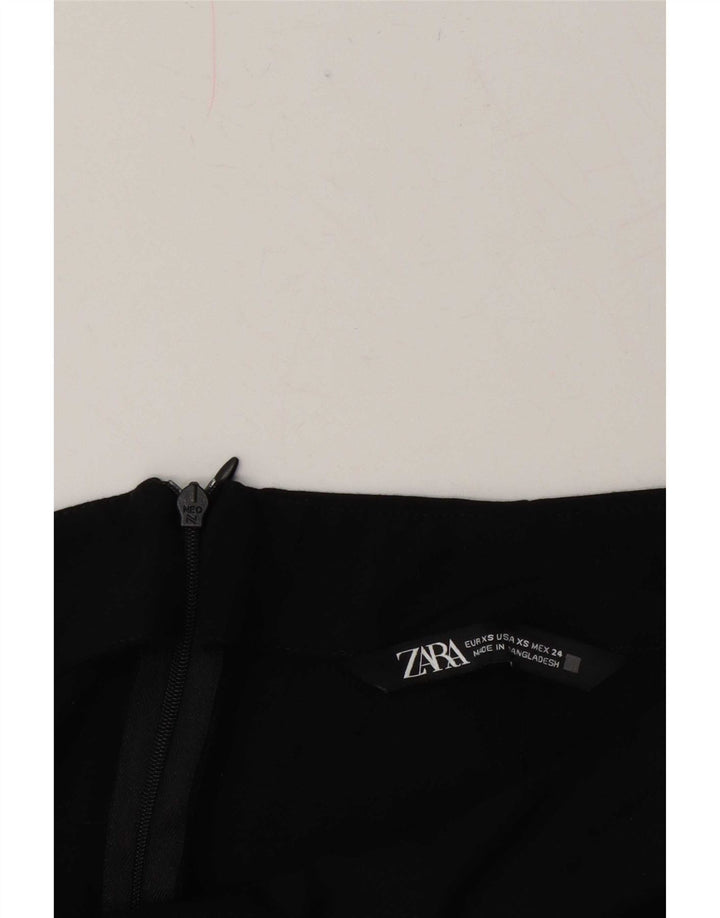 Zara Damen Midirock XS W24 Schwarz