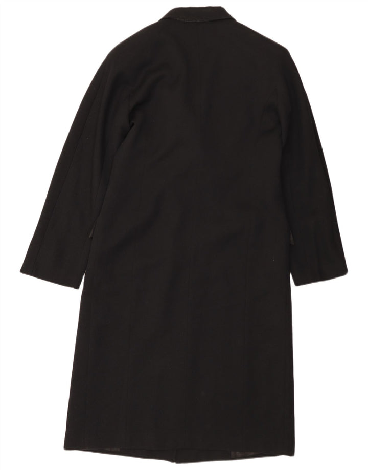 Trussardi Damen Mantel IT 46 Large Schwarze Wolle