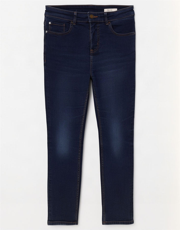 Marks & Spencer Damen The Lily Cropped Jeans UK 12 Medium W30 L25 Blau