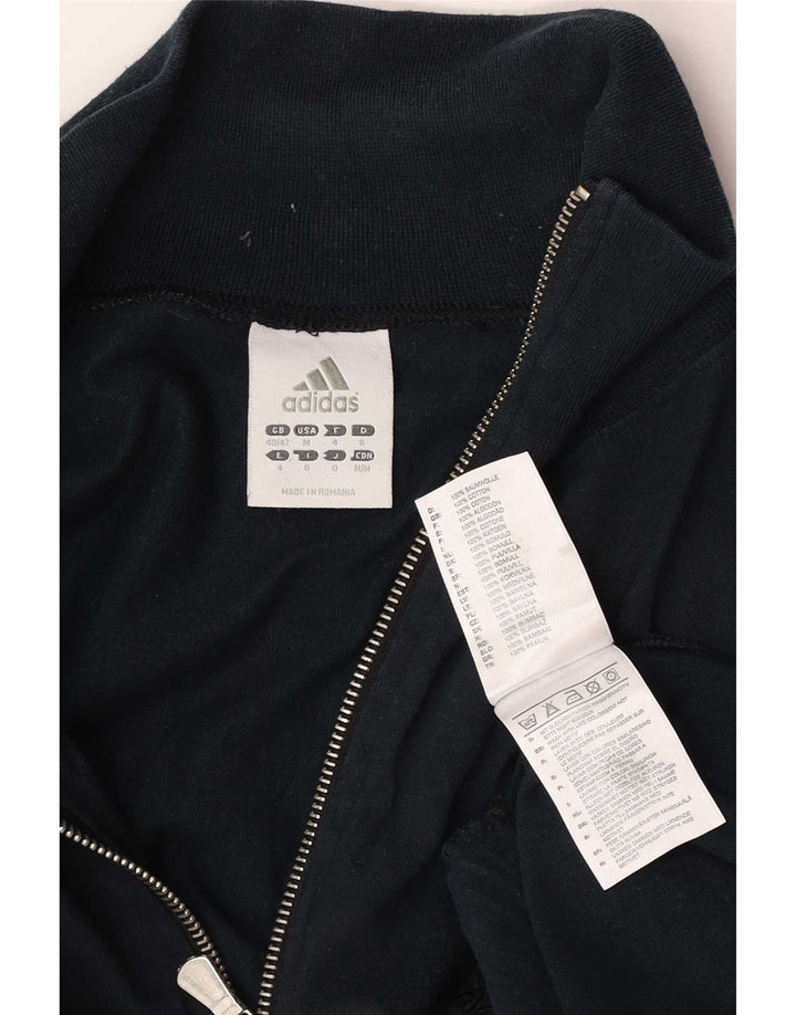 Adidas Herren Trainingsanzug Top Jacke UK 40/42 Medium Marineblau Baumwolle