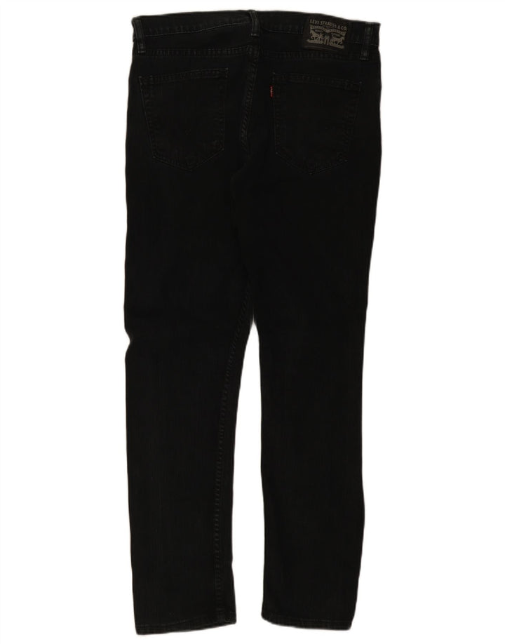 Levi's Herren Slim Jeans W34 L30 Schwarze Baumwolle