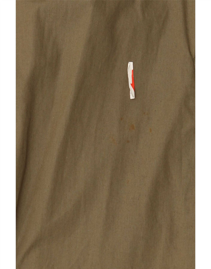 Stratos Herrenmantel UK 40 Large Khaki Baumwolle