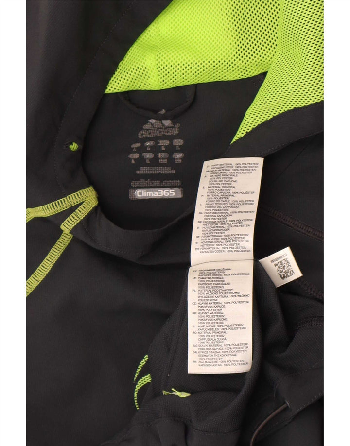 Adidas Herren F50 Kapuzenpullover, ärmelloses Trainingsoberteil, Größe L, Grau