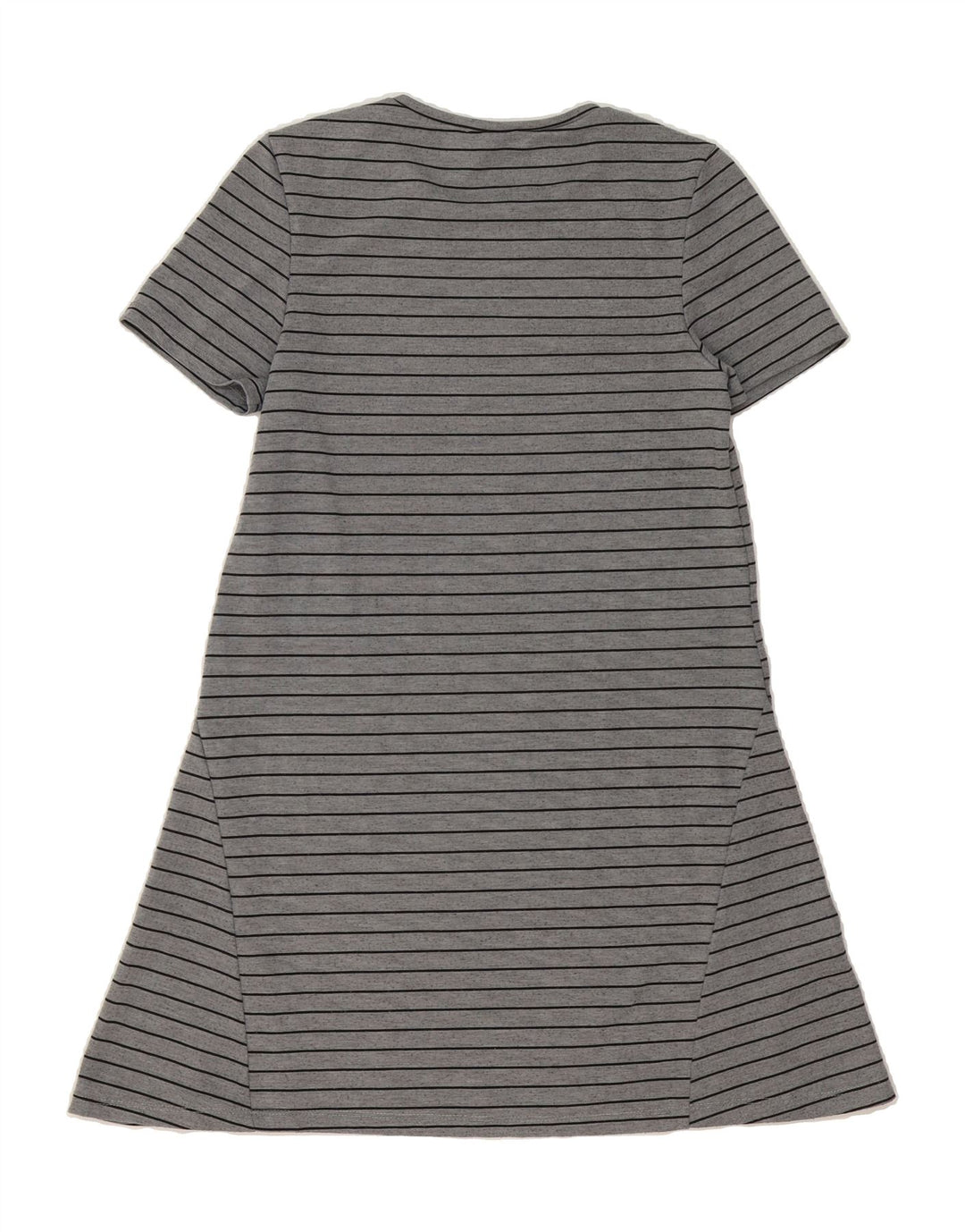 ZARA Womens T-Shirt Dress UK 12 Medium Grey Striped Vintage Zara and Second-Hand Zara from Messina Hembry 