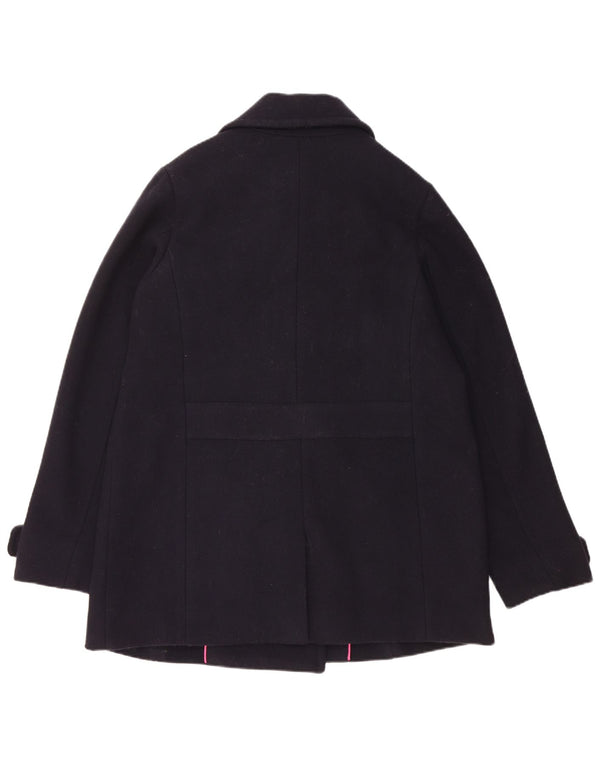 Crew Clothing Damen Pea Coat UK 14 Medium Marineblaue Wolle
