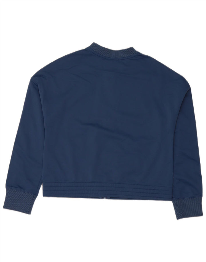 Nike Jungen-Trainingsanzugoberteil mit Grafik, 12–13 Jahre, Größe L, Blau, Farbblock