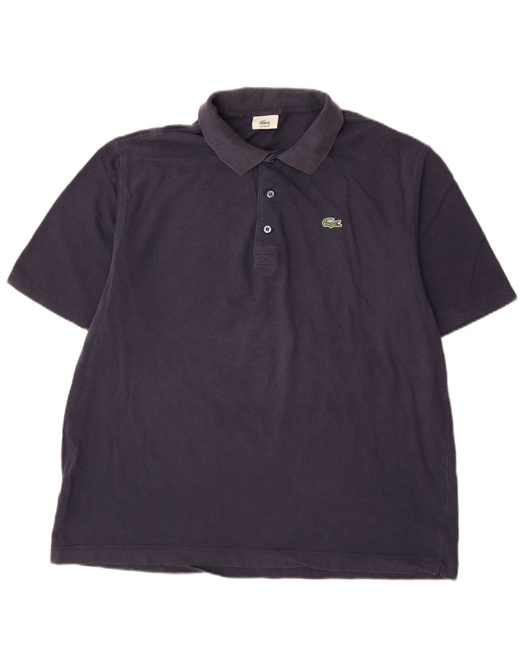 Lacoste Herren Poloshirt Größe 7 XL Marineblaue Baumwolle
